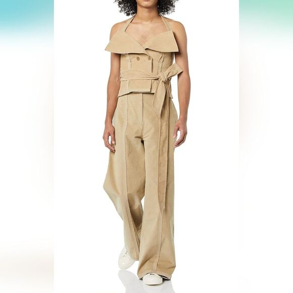 Making the Cut Women's Standard Deconstructed Wide Leg Pants LG - Picture 4 of 7